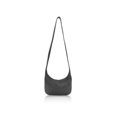 BOTTEGA VENETA INTRECCIATO LEATHER CROSSBODY BAG (25*17*3cm)